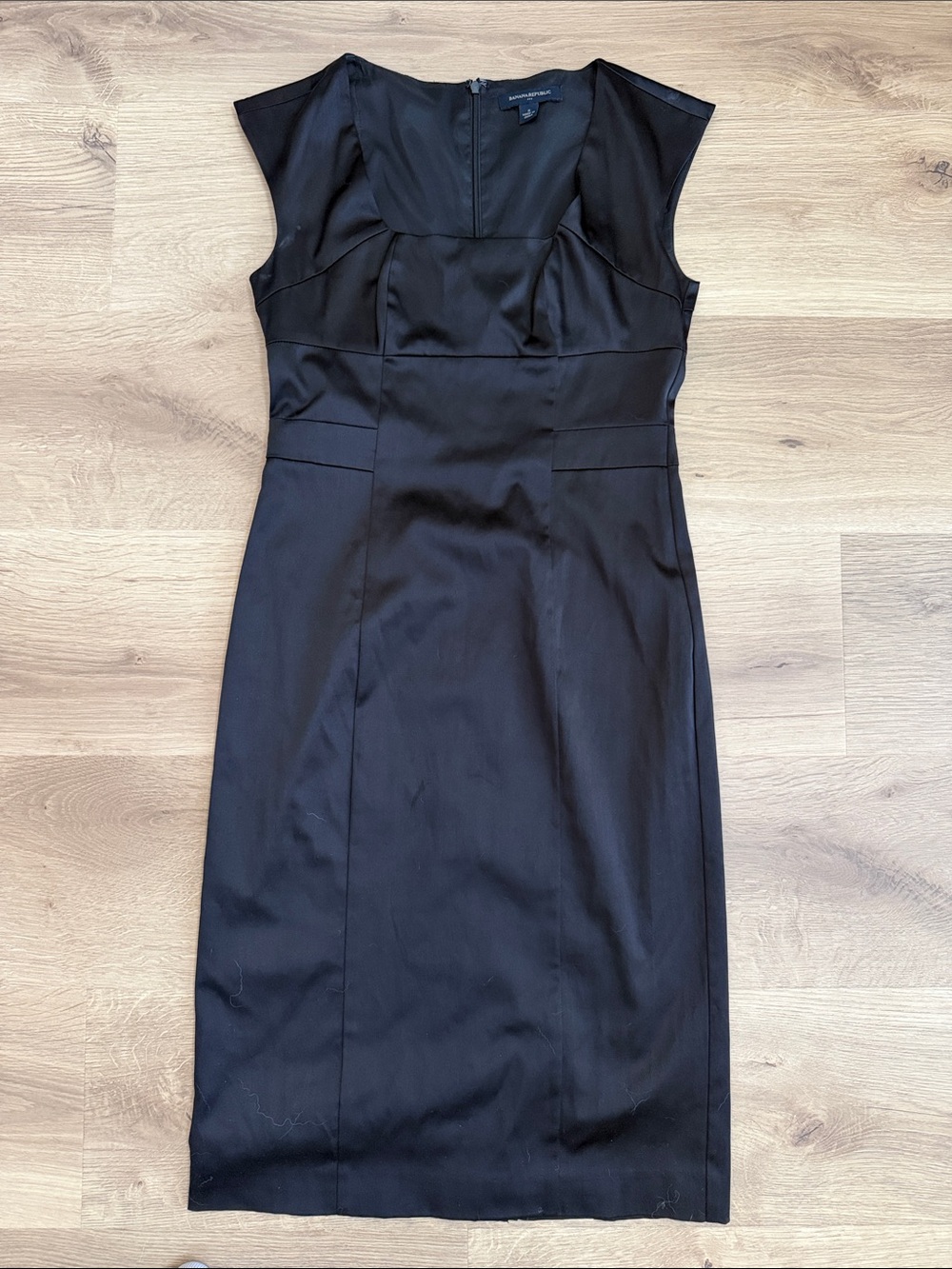 Banana Republic Black Midi Sheath Dress